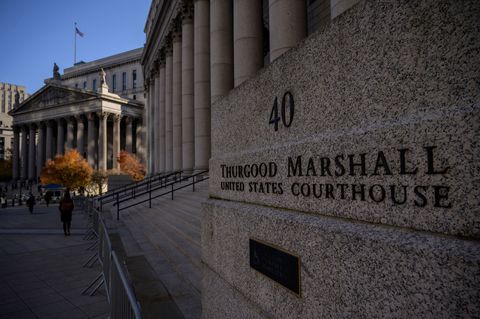 thurgood marshall united states courthouse in manhattan, where prosecutors filed two new charges in their sex crimes case against ghislaine maxwell