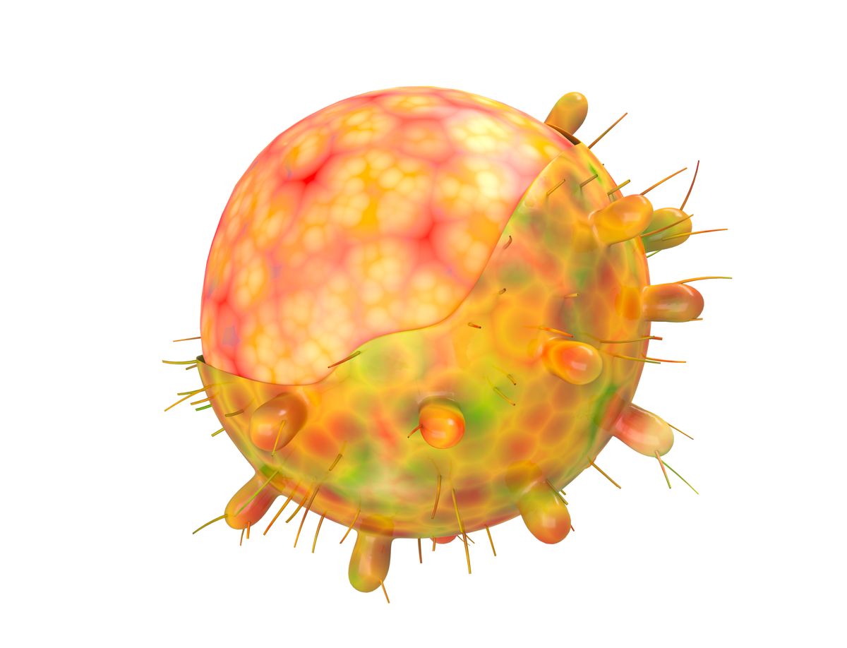 3d generated image of new variant of coronavirus omicron that is spotted from south africa