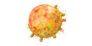 3d generated image of new variant of coronavirus omicron that is spotted from south africa