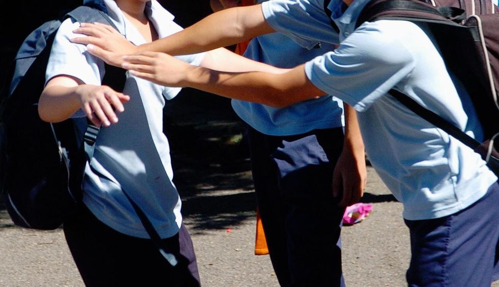 Generic school bullying at Kingsgrove High School, 17 March 2006. SHD Picture