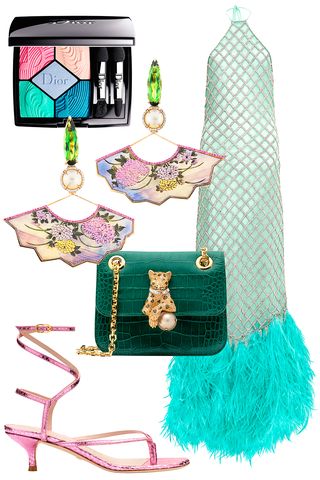 Green, Turquoise, Teal, Turquoise, Fashion accessory, Illustration, Fashion illustration, 