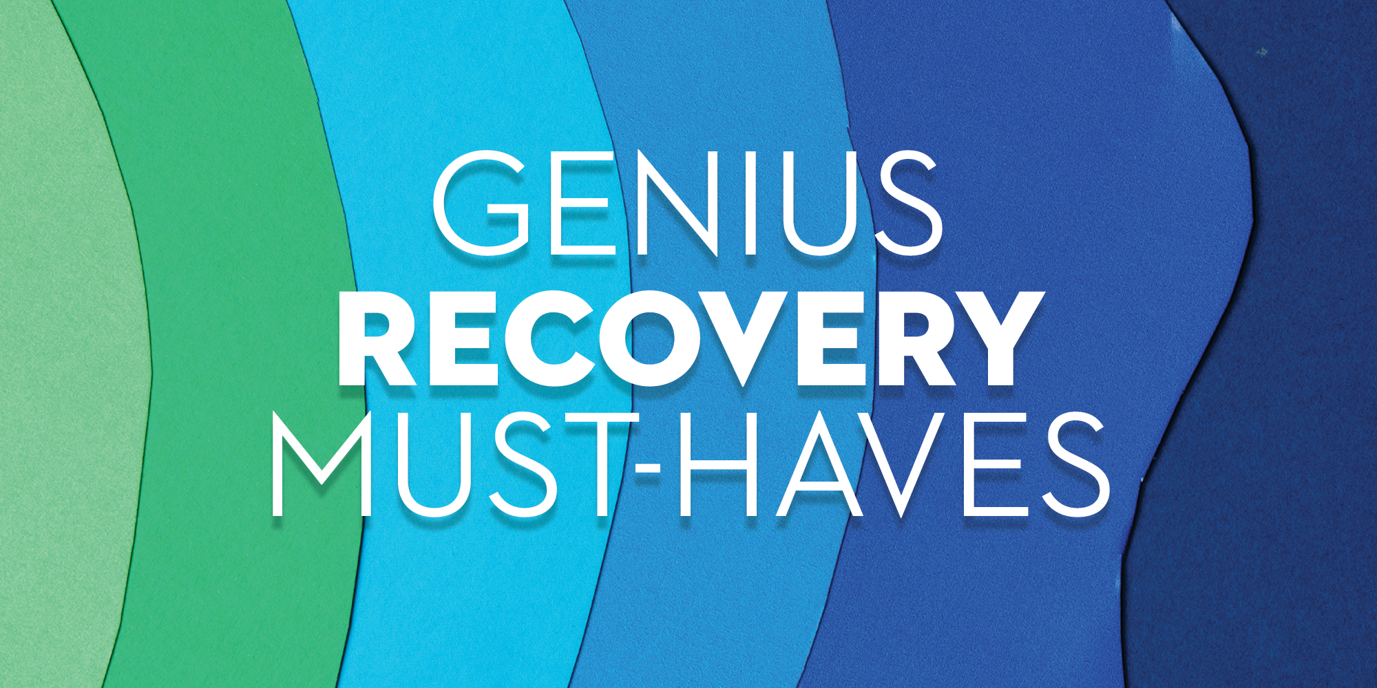 genius recovery must haves