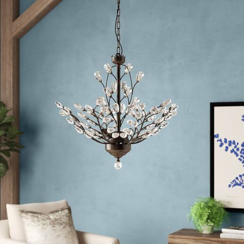 geometric chandelier joss and main - best lighting stores