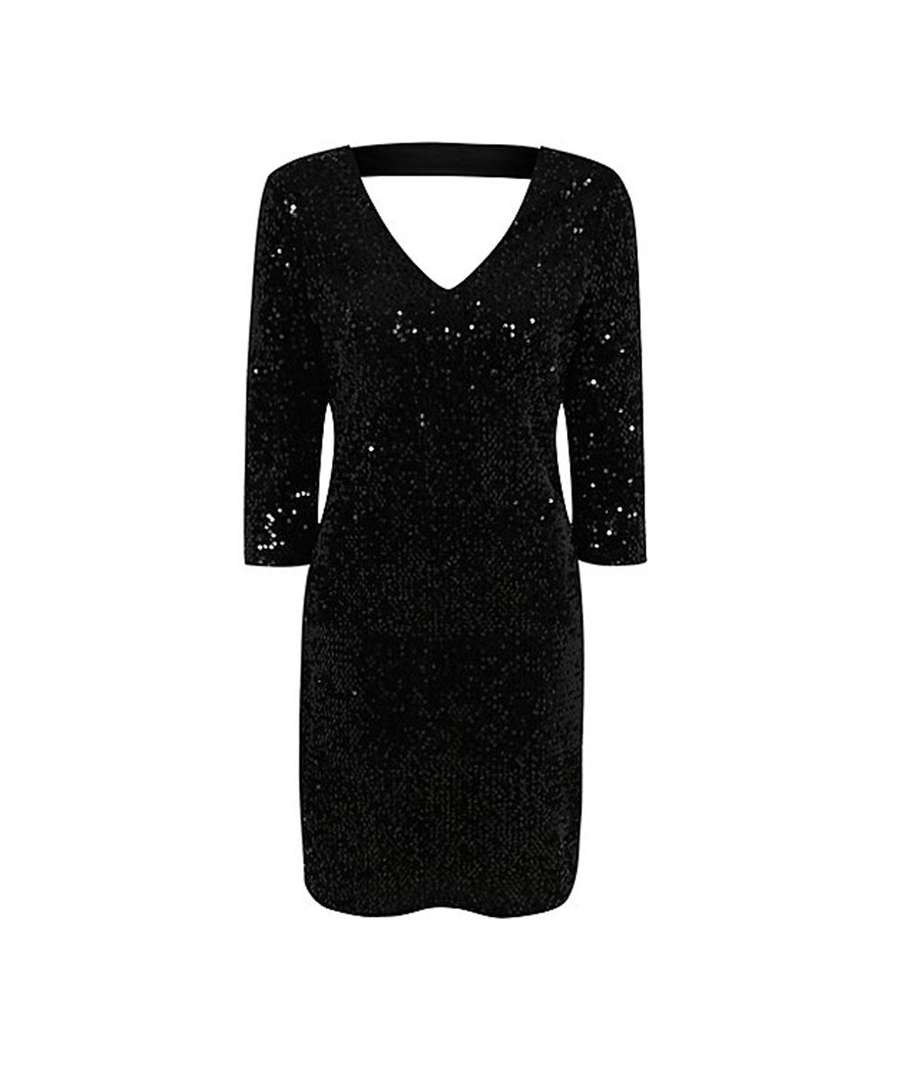 Asda black sequin dress best sale