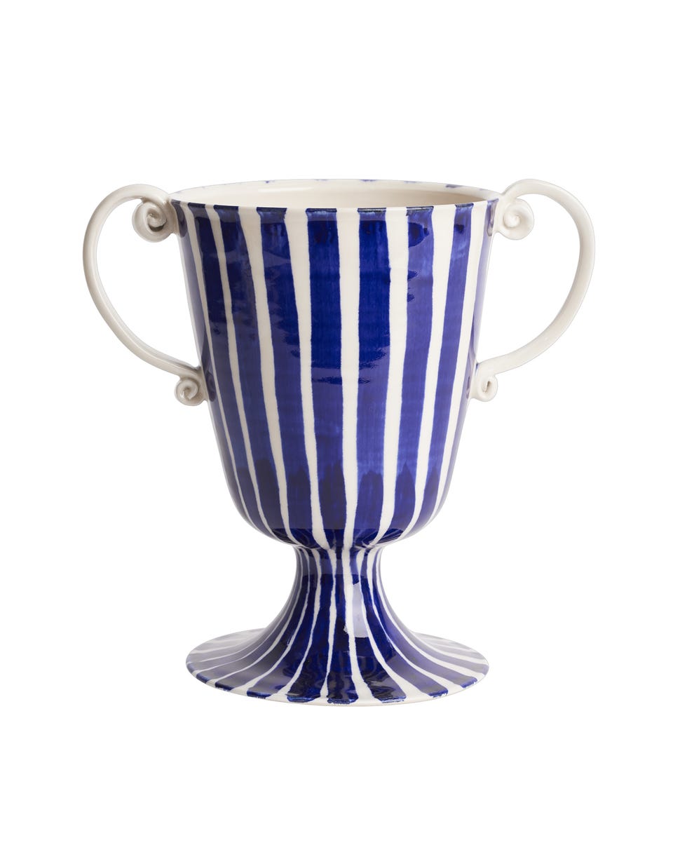 striped vase george bronwin glassette