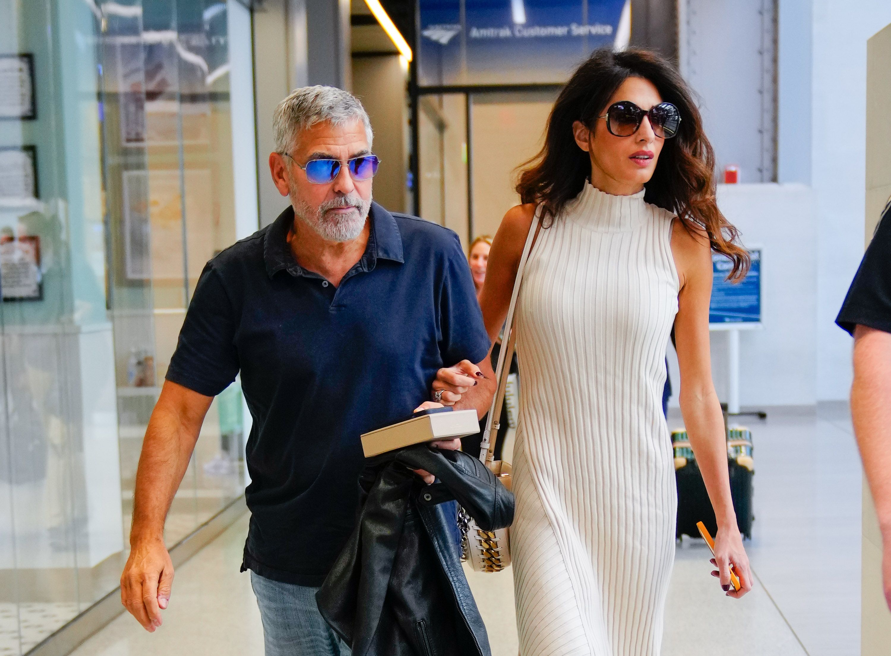 Amal Clooney Steps Out In A Fashion-Forward Neoprene Look