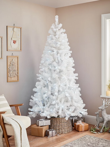 white christmas trees