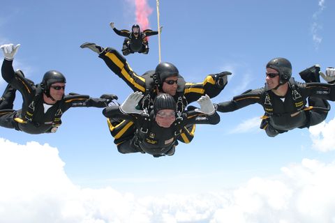 george h.w. bush skydiving in 2004
