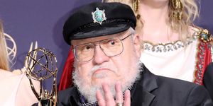 george rr martin in 71st emmy awards  press room