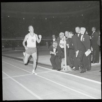 george young crossing finish line