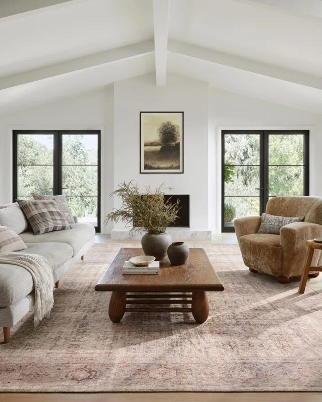 Living room with sofa and coffee table