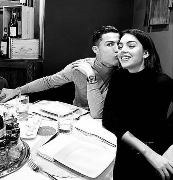 Georgina Rodríguez y Cristiano Ronaldo