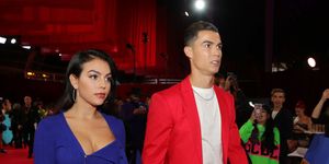 seville, spain november 03 georgina rodriguez and cristiano ronaldo attend the mtv emas 2019 at fibes conference and exhibition centre on november 03, 2019 in seville, spain photo by andreas rentzmtv 2019getty images for mtv