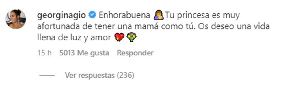 georgina rodríguez apoya a ana obregón tras ser madre por gestación subrogada