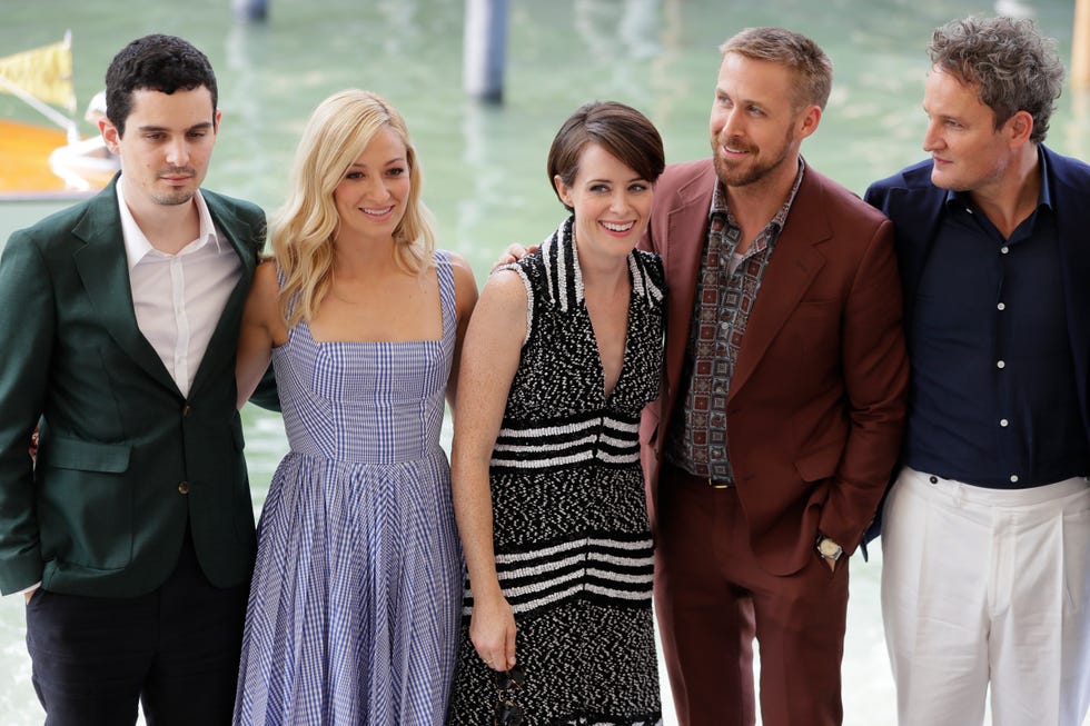Elenco película First Man en el festival de Venecia