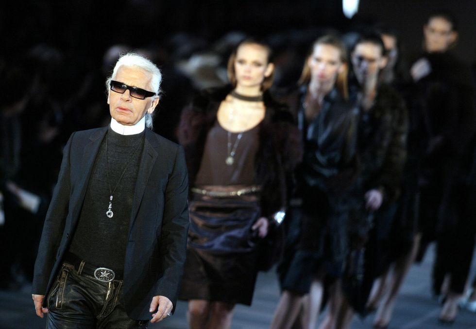 German designer Karl Lagerfeld acknowled