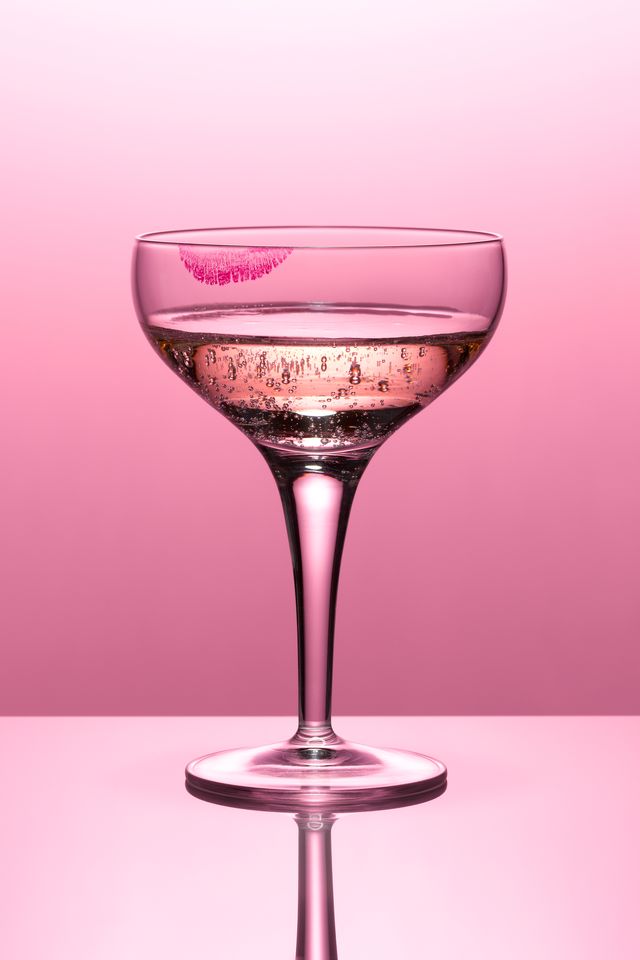 Stemware, Wine glass, Glass, Champagne stemware, Pink, Drinkware, Drink, Aviation, Liquid, Tableware, 