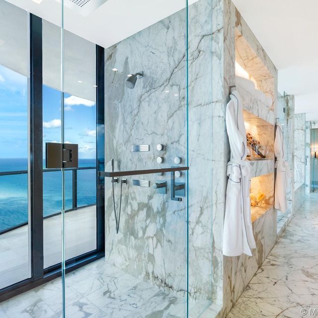penthouse marble bathroom