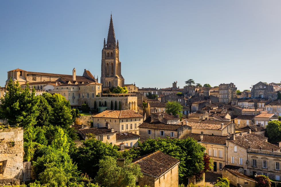 large view on saint emilion. saint emilion is one of the principal red wine areas of bordeaux, the wines of saint emilion are respected all over the planet.