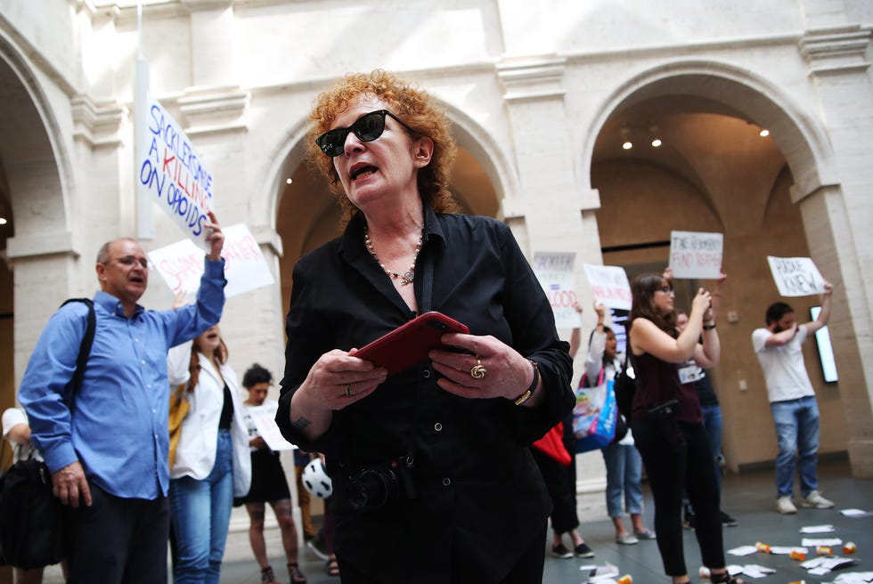 Purdue Pharma opioid protest led by Nan Goldin