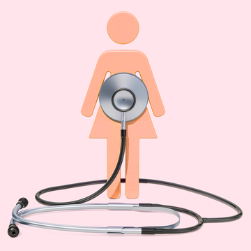 woman icon with stethoscope