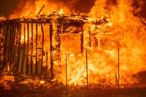 house burns mendocino fire