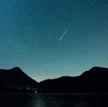Shooting stars meteor showers 
