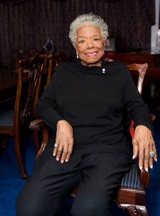 winston salem, nc   june 21  dr maya angelou poses at the the special recognition event for dr maya angelou � the michael jackson tribute portrait at dr angelou's home june 21, 2010 in winston salem, north carolina photo by ken charnockgetty images