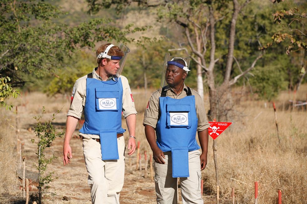 Princess Diana Prince harry Africa landmines