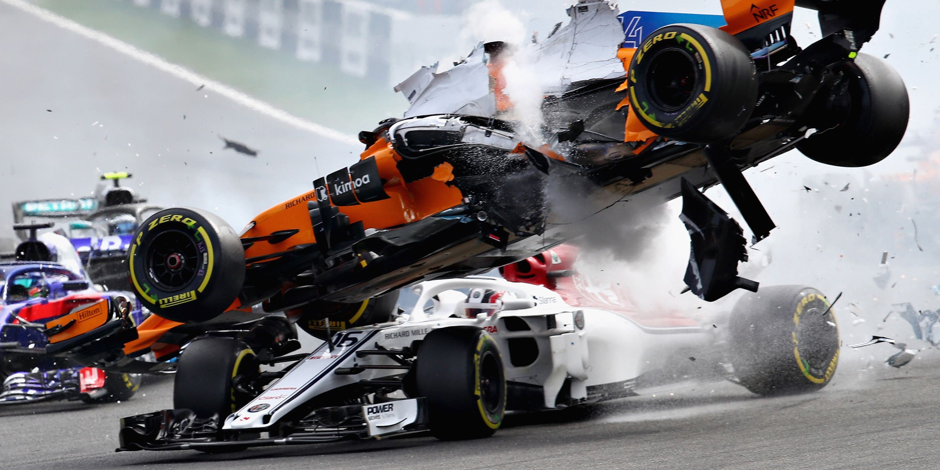 Terrifying Belgian GP Crash Shows How Well the Formula 1 Halo Works