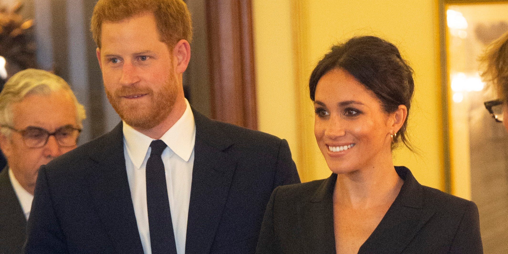 Photos of Prince Harry and Meghan Markle Attending Hamilton Performance ...