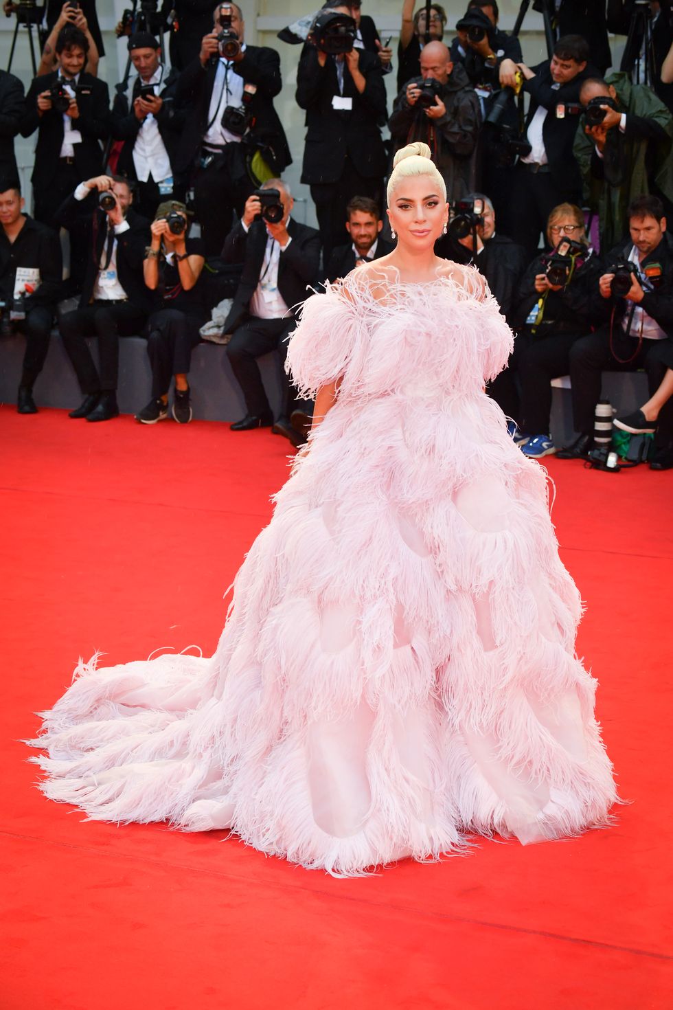 venice, italy   august 31  lady gaga walks the red carpet ahead of the a star is born screening during the 75th venice film festival at sala grande on august 31, 2018 in venice, italy  photo by stephane cardinale   corbiscorbis via getty images