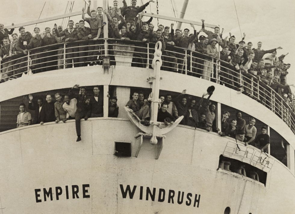 united kingdom   june 02  the empire windrush arriving from jamaica, 1948 a photograph of the empire windrush at tilbury docks, having sailed from australia via jamaica, taken by jones for the daily herald newspaper on 21 june, 1948 during the war, thousands of men and women from the caribbean had served in the armed forces when the empire windrush stopped in jamaica to pick up servicemen, many people, having seen the daily gleaner newspaper advertising the journey for £2810, decided to travel to britain on 24 may the ship left kingston, jamaica with nearly 500 passengers it docked at tilbury on 21 june 1948 this photograph has been selected from the daily herald archive, a collection of over three million photographs the archive holds work of international, national and local importance by both staff and agency photographers  photo by daily herald archivessplgetty images