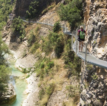 la ruta de senderismo en pasarelas de huesca