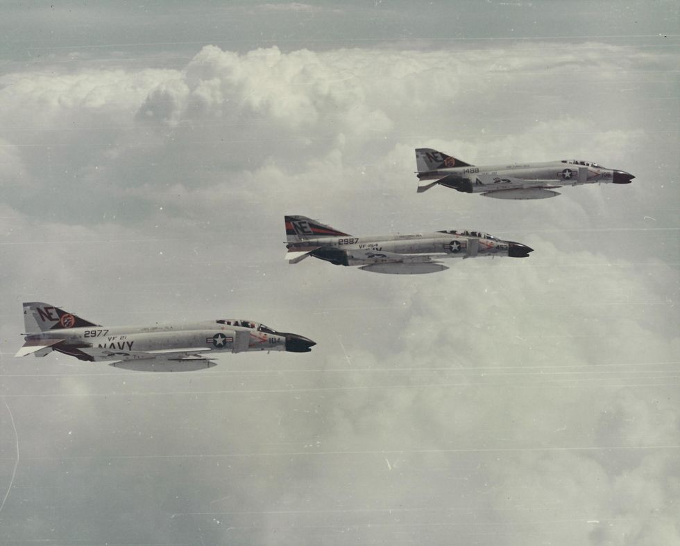F4 Phantoms In Flight