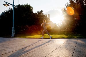 woman running