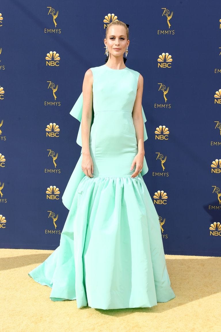Dress, Clothing, Gown, Blue, Carpet, Red carpet, Fashion, Bridal party dress, Fashion model, Formal wear, 