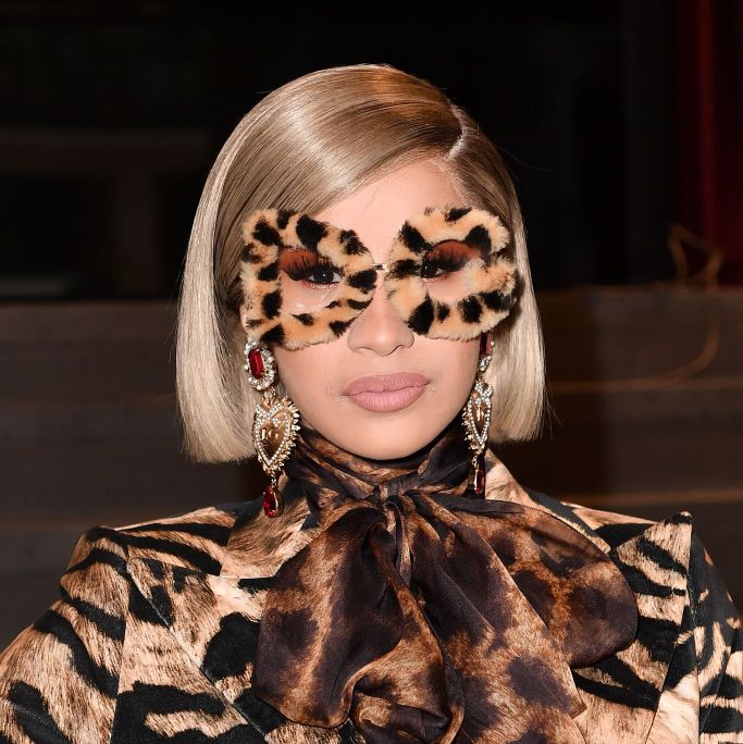 Cardi B, Leopard Print Enthusiast, Wears Head-to-Toe at Dolce