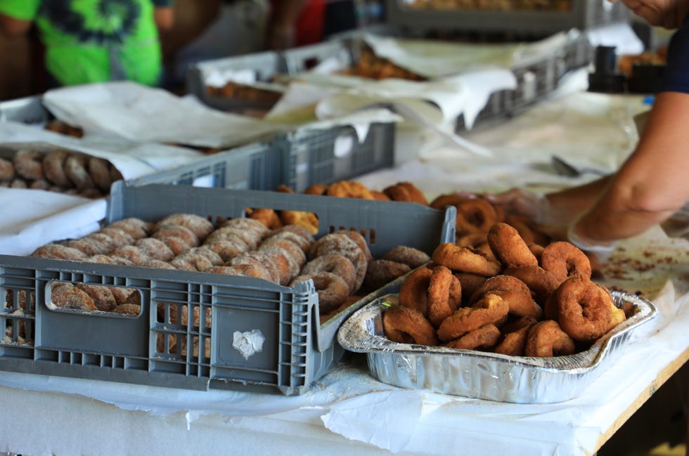 Making Homemade Cider Donuts at Fall Festival
