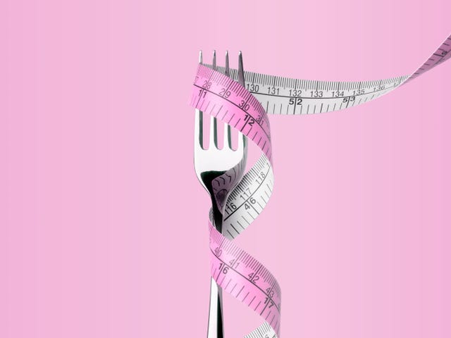 fork with tape measure