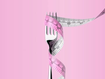 fork with tape measure