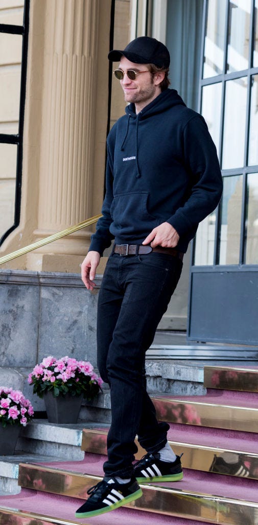 san sebastian, spain   september 28  actor robert pattinson is seen arriving at maria cristina hotel during  66th san sebastian film festival on september 28, 2018 in san sebastian, spain  photo by juan naharro gimenezwireimage