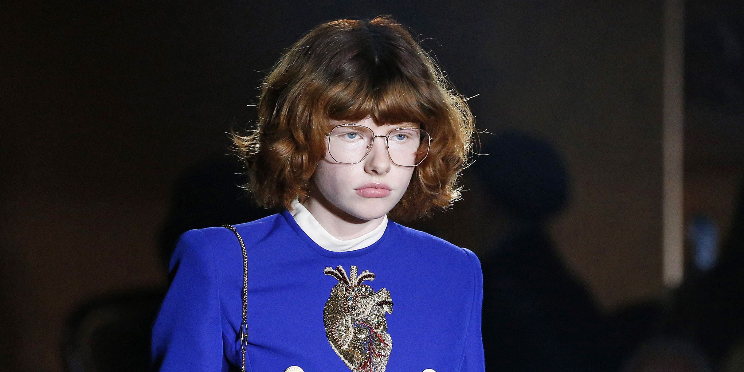 Skinny 90s Brows And Badly Painted Nails Gave Gucci A Teenage Twist