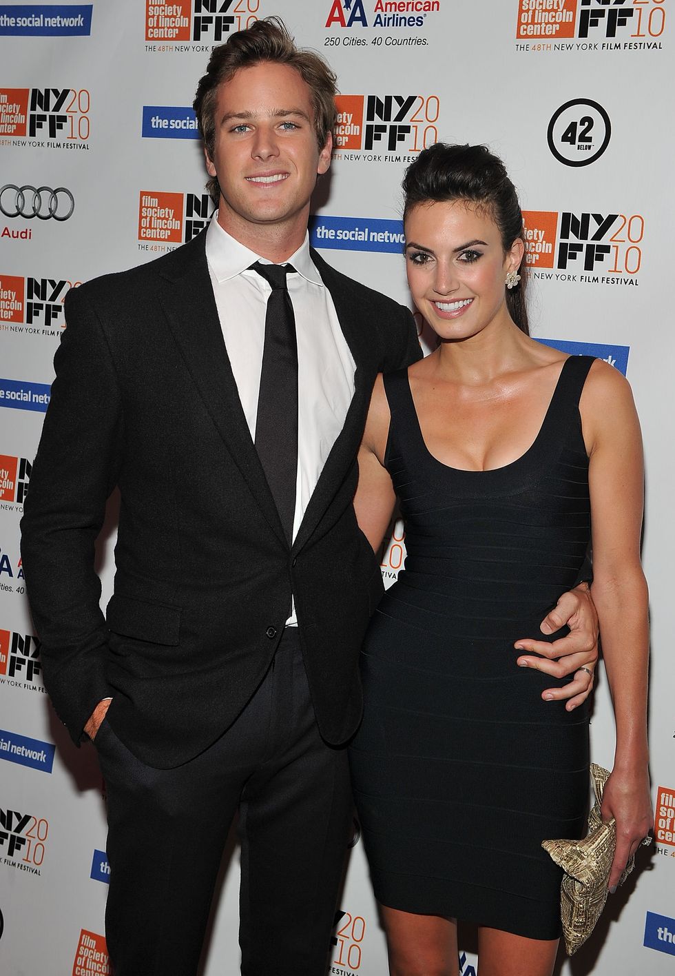 actor armie hammer and elizabeth chambers attend the premiere of the social network during the 48th new york film festival at alice tully hall, lincoln center on september 24, 2010 in new york city local caption