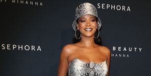 sydney, australia   october 03  rihanna attends the fenty beauty by rihanna anniversary event at overseas passenger terminal on october 3, 2018 in sydney, australia  photo by caroline mccrediegetty images for fenty beauty by rihanna