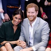 peacehaven, united kingdom   october 03  editors note retransmission with alternate crop  meghan, duchess of sussex and prince harry, duke of sussex make an official visit to the joff youth centre in peacehaven, sussex on october 3, 2018 in peacehaven, united kingdom the duke and duchess married on may 19th 2018 in windsor and were conferred the duke  duchess of sussex by the queen  photo by chris jacksongetty images