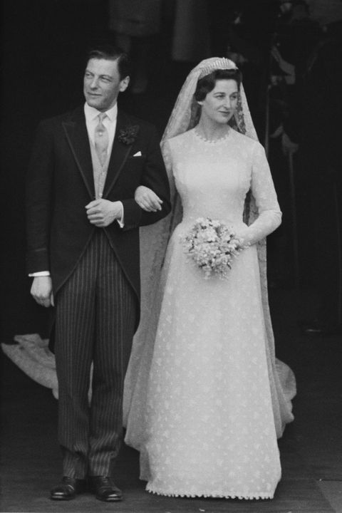 princess alexandra, the honourable lady ogilvy pictured with her husband angus ogilvy 1928 2004 as they leave westminster abbey on the day of their wedding in london on 24th april 1963 photo by harry bensondaily expresshulton archivegetty images