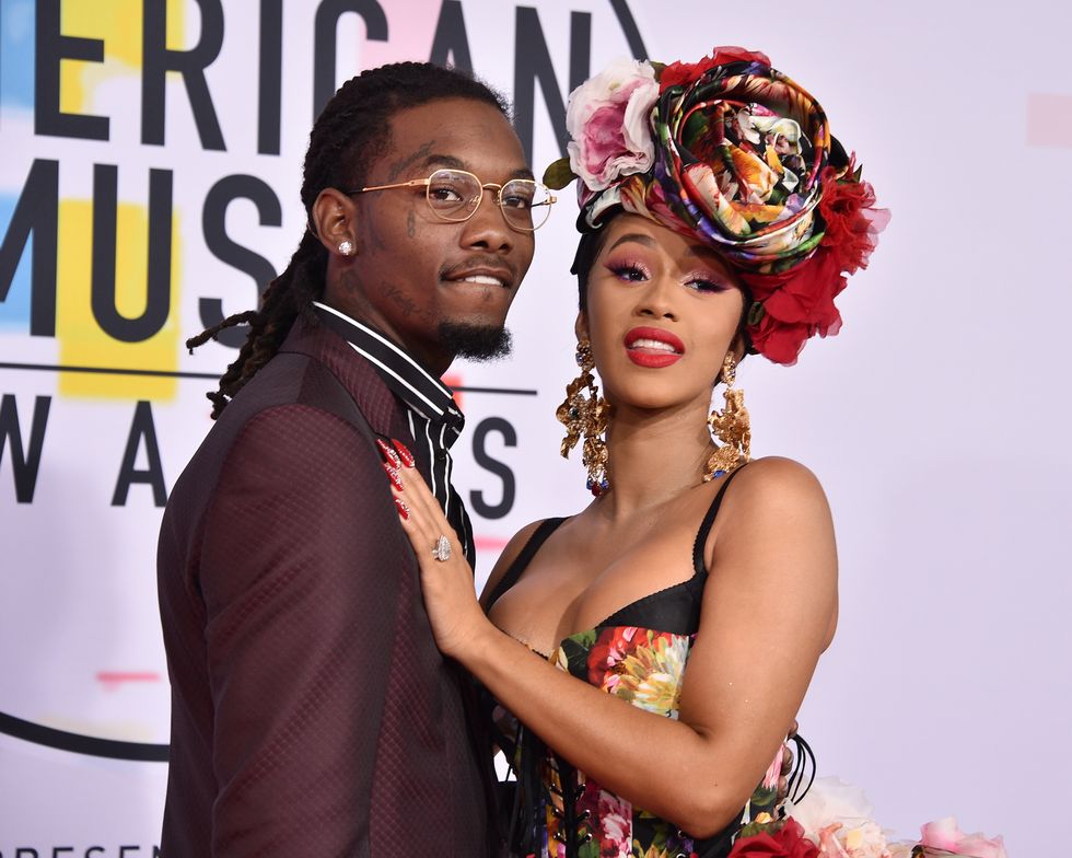 los angeles, ca   october 09  offset and cardi b attend the 2018 american music awards at microsoft theater on october 9, 2018 in los angeles, california  photo by david crottypatrick mcmullan via getty images