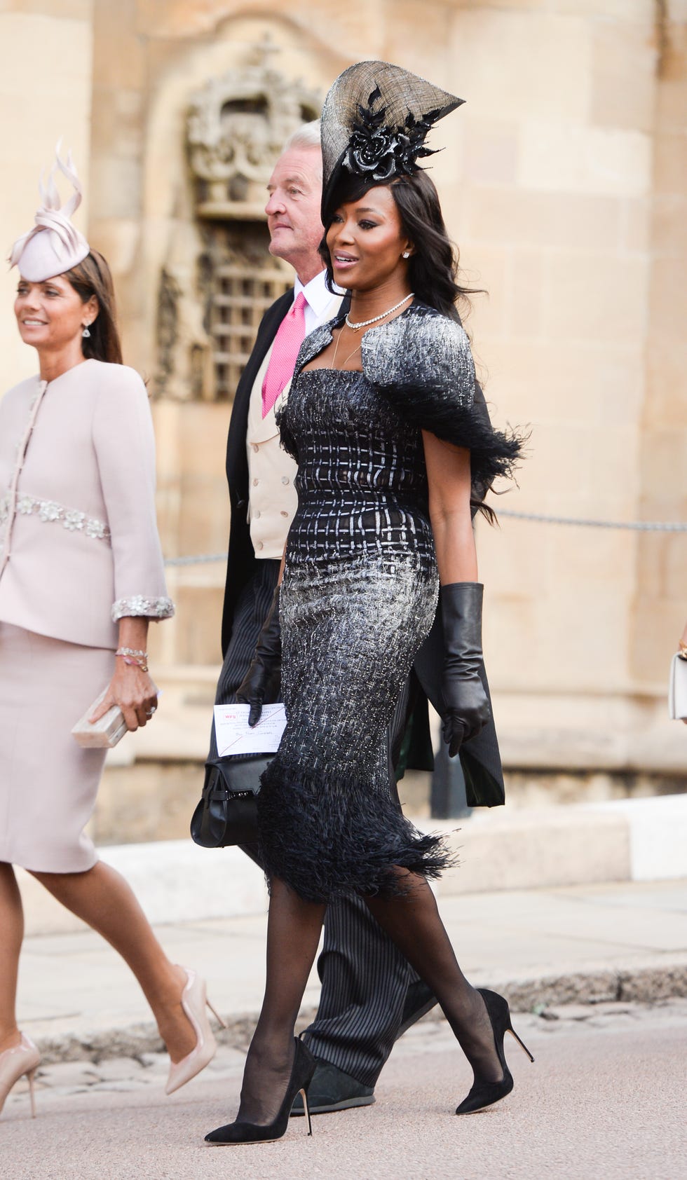 Clothing, Street fashion, Fashion, Dress, Tights, Fashion model, Footwear, Leg, Shoulder, High heels, 