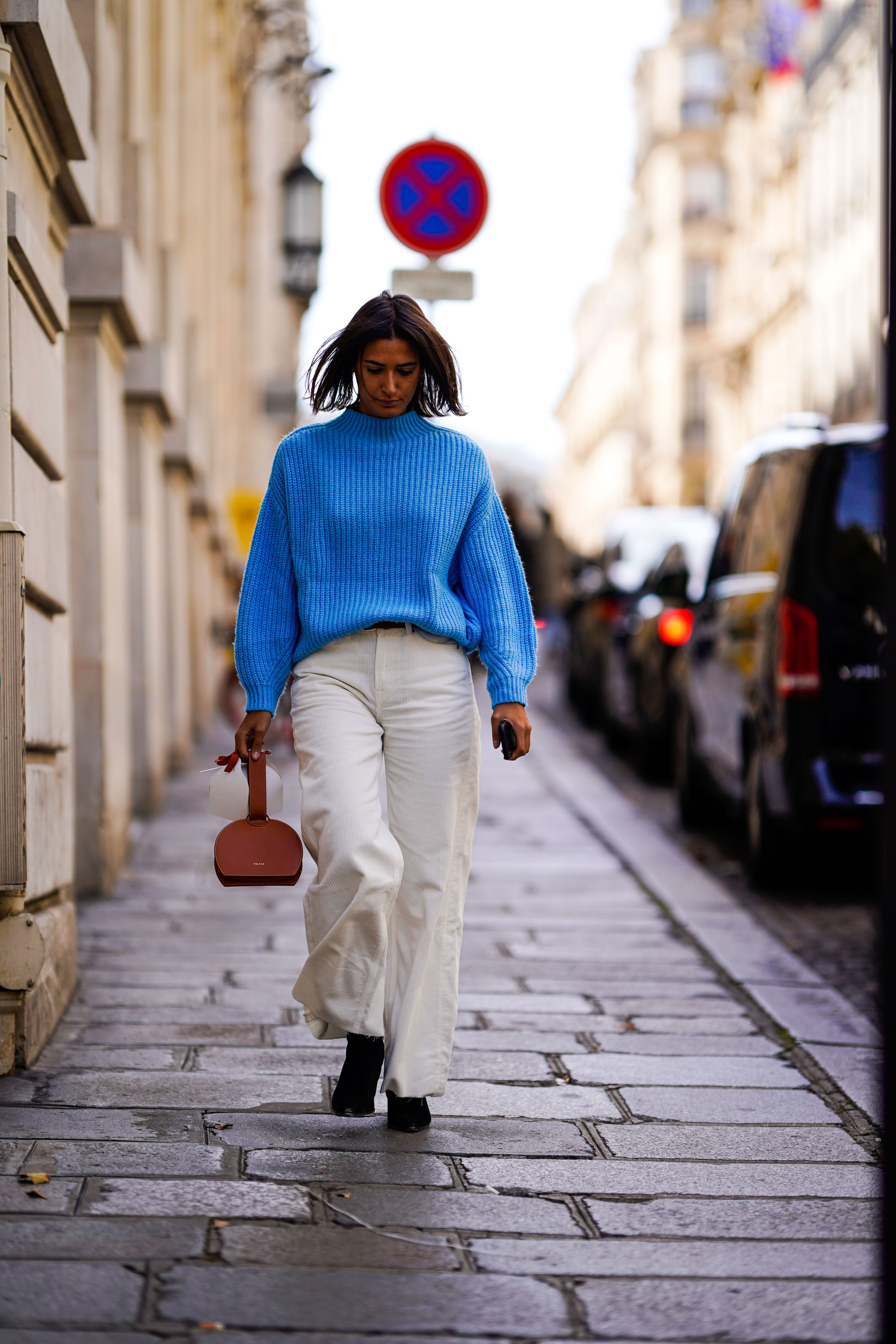 Pantalon blanco y online azul